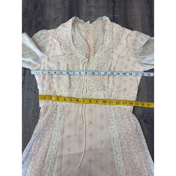 Vintage 60s 70s Zum Zum peasant prairie floral maxi dress - Picture 7 of 8